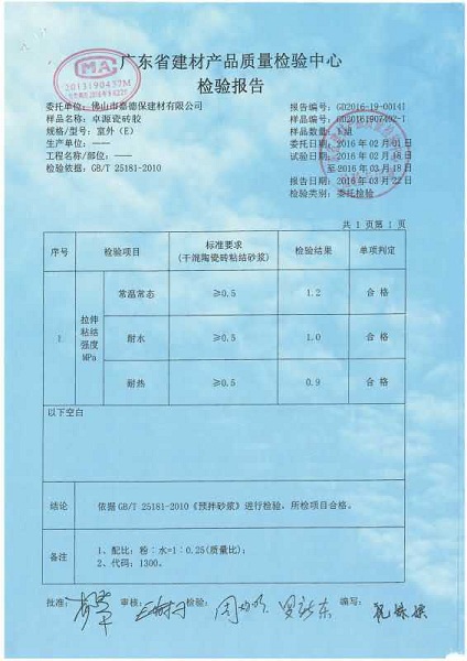 质检报告